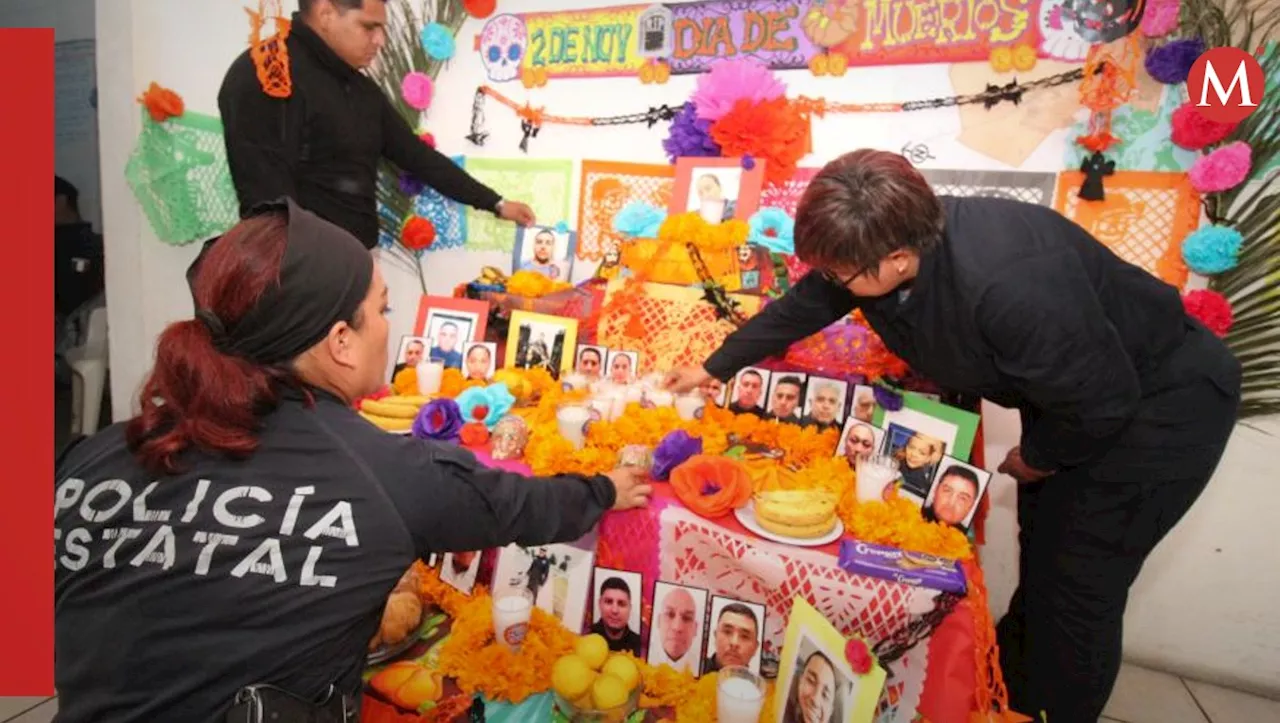 Con altar, recuerdan a los policías caídos en Tamaulipas; son 10 este año