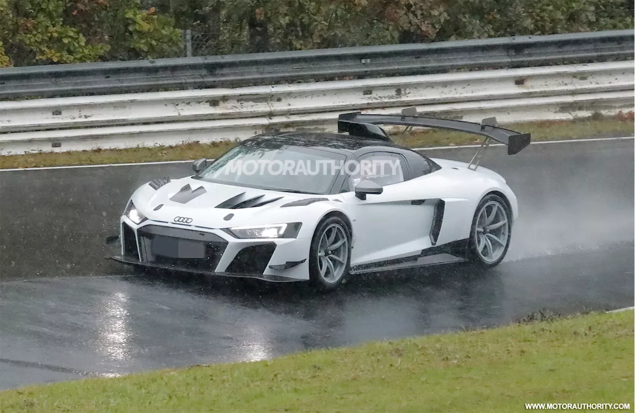 Possible road-going version of Audi R8 LMS GT2 race car spied