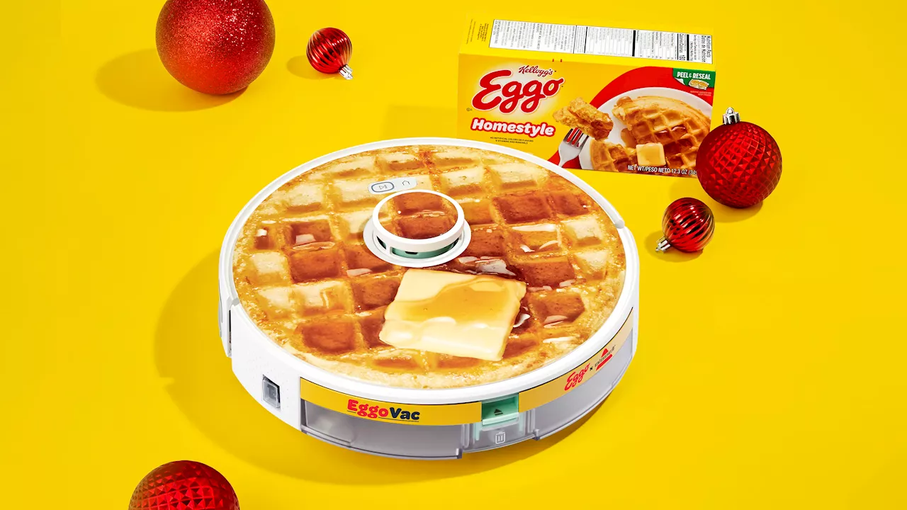 Eggo just launched a $150 robot vacuum cleaner that looks like a toasted waffle