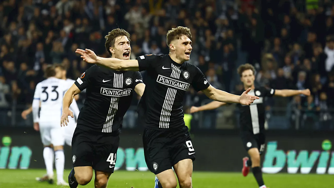 Sturm Graz erkämpft Unentschieden gegen Atalanta Bergamo