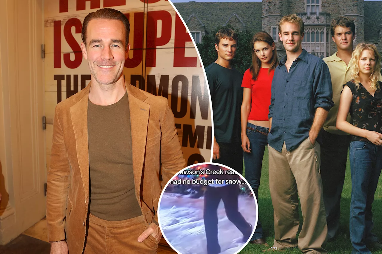 James Van Der Beek reacts to laughable fake snow scene on 'Dawson's Creek'