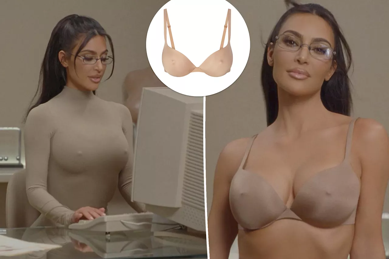 Kim Kardashian launches polarizing new Skims bra with faux nipples 'for shock factor'