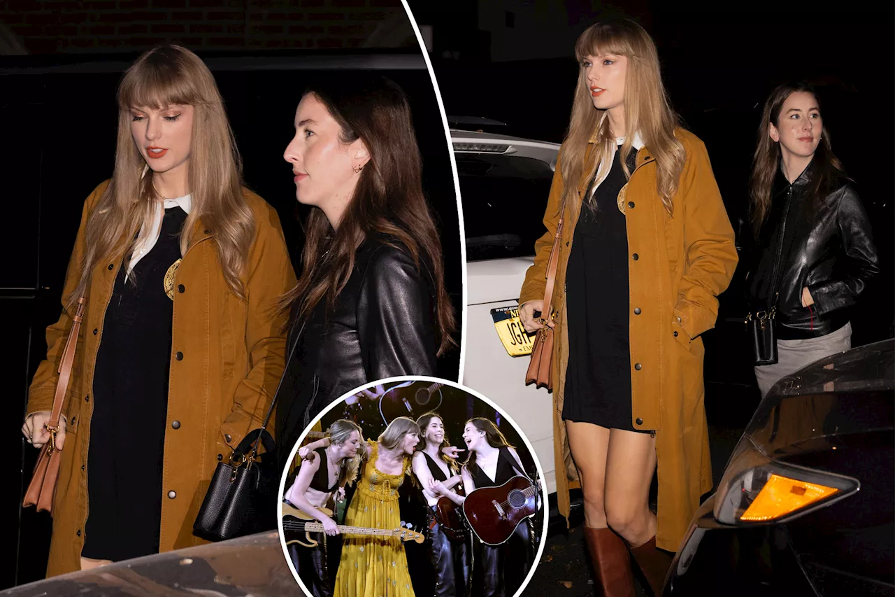 Taylor Swift grabs dinner with HAIM in NYC before release of '1989 (Taylor's Version)'