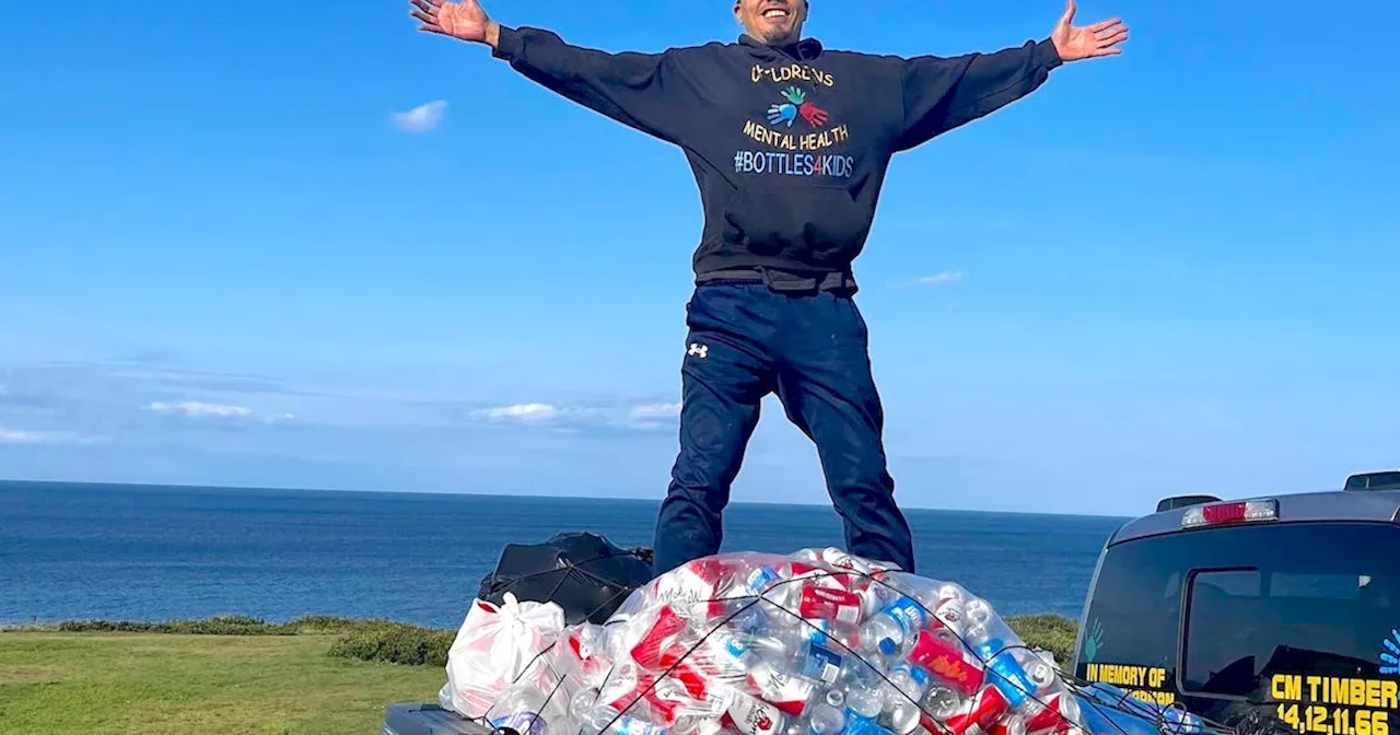 Cape Breton man filling empty bottles with hope