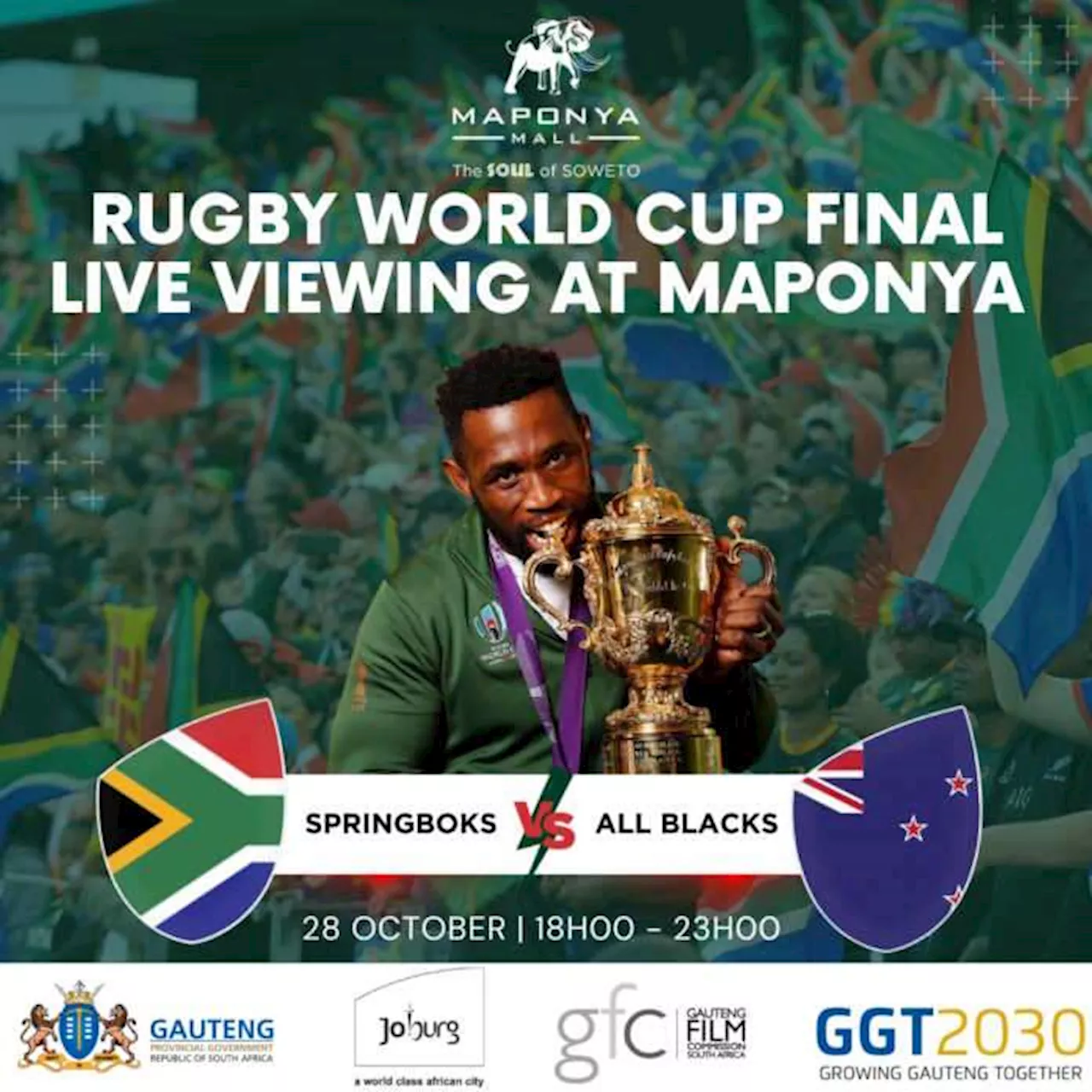 Rugby World Cup Final at Maponya Mall