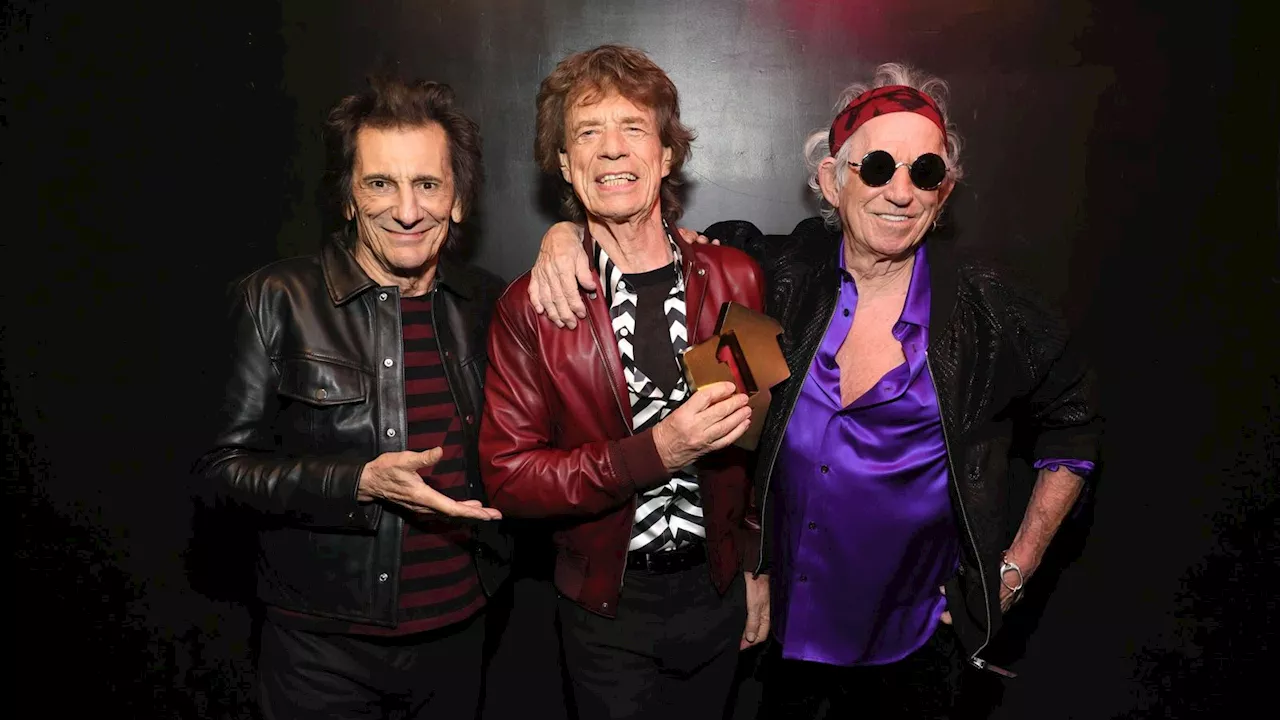 Rolling Stones album goes to number one - drawing level for record with The Beatles and Springsteen