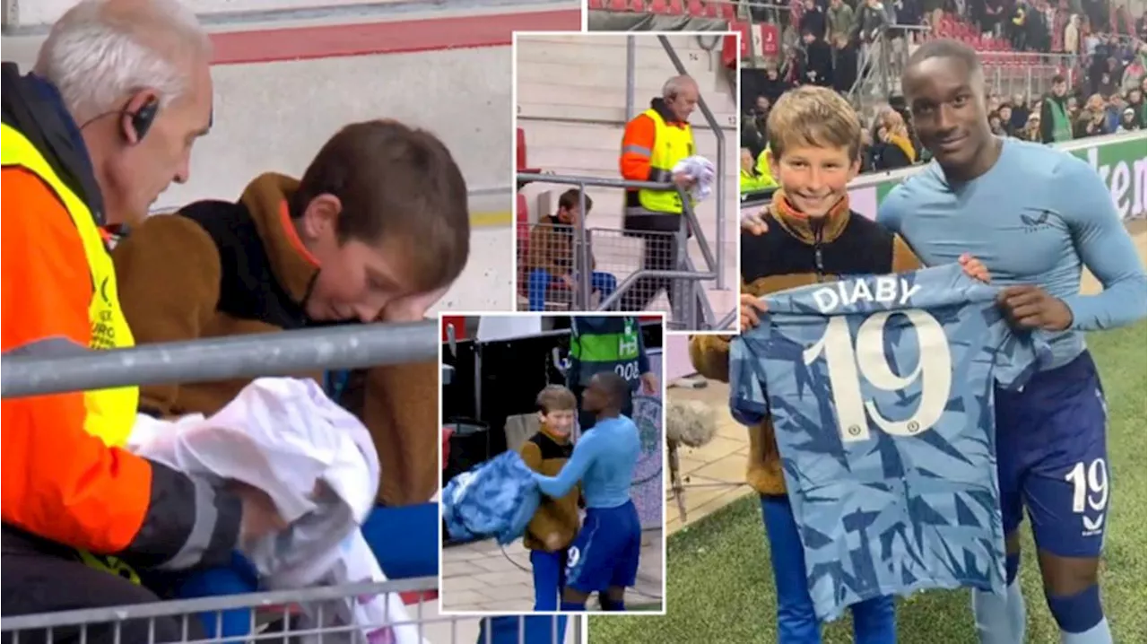 Aston Villa fan left in tears after steward tears down banner before player saves the day with kind gesture