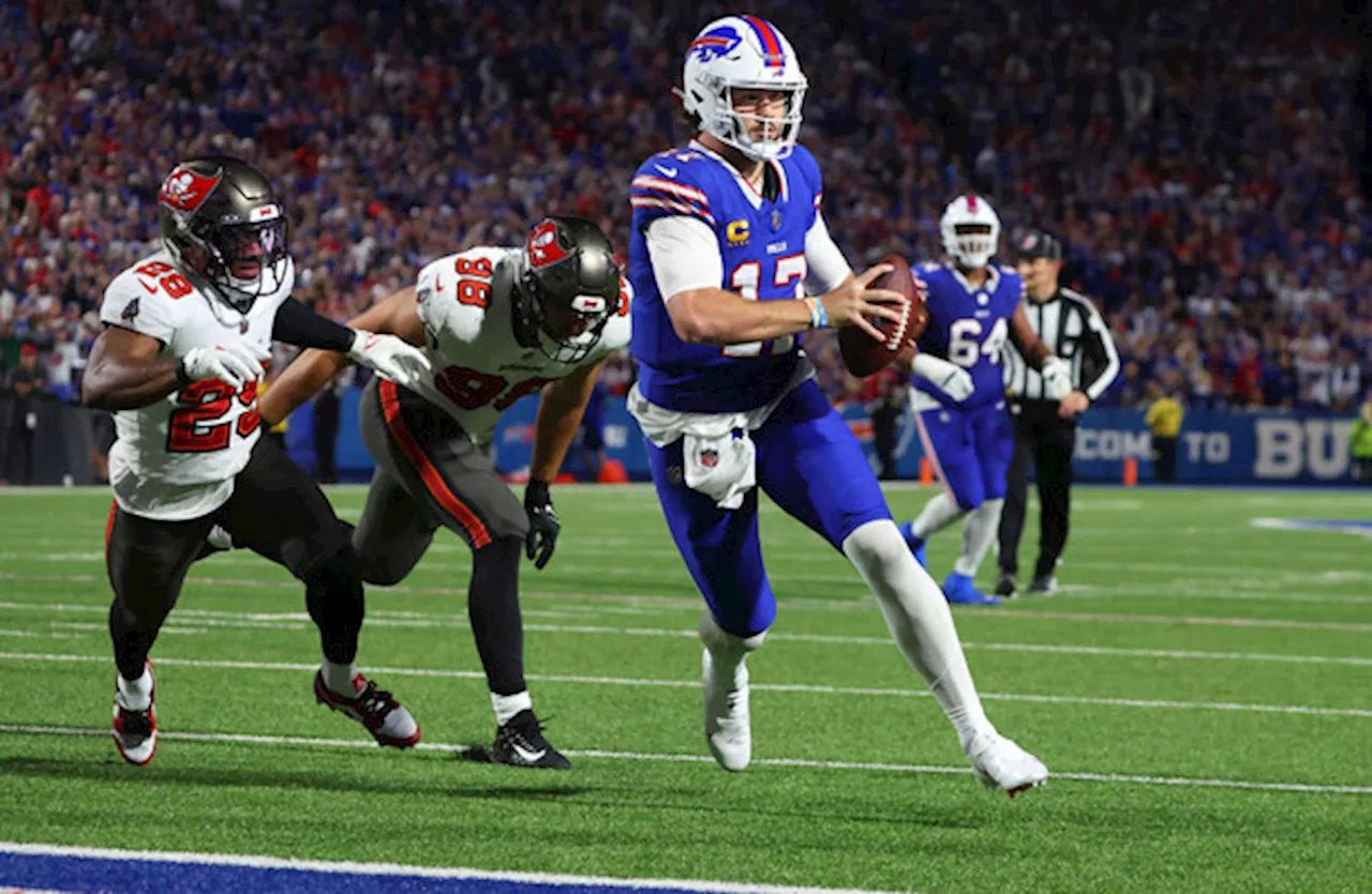 Allen throws for two touchdowns, runs for another as NFL Bills beat Bucs