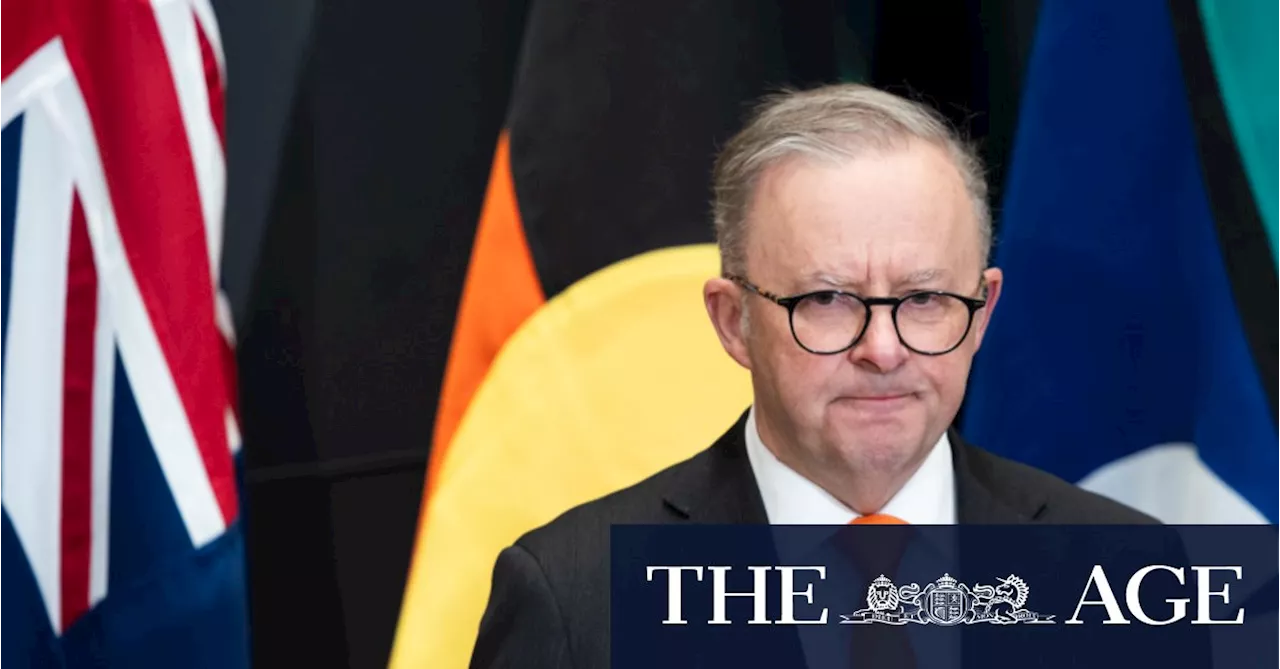 ‘Good on you for having a try’: Albanese quizzed about the Voice in US