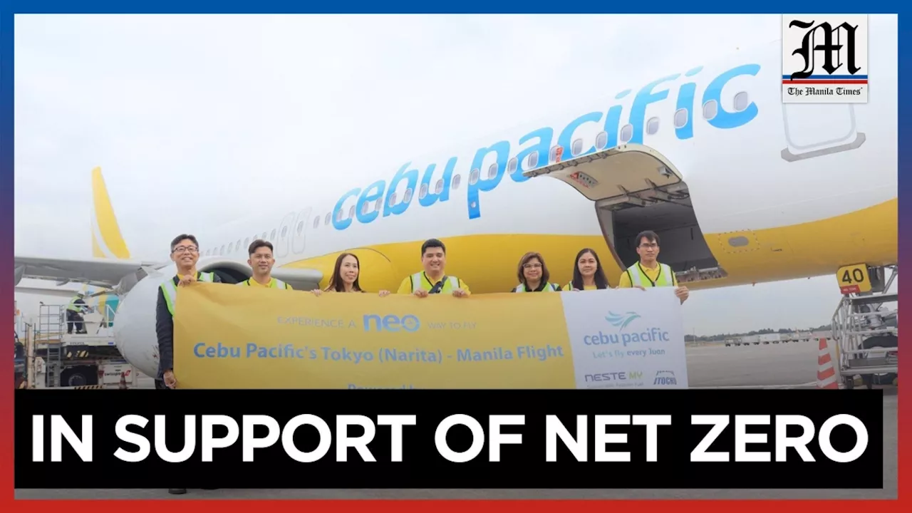 WATCH: Cebu Pacific launches first flight powered by sustainable aviation fuel