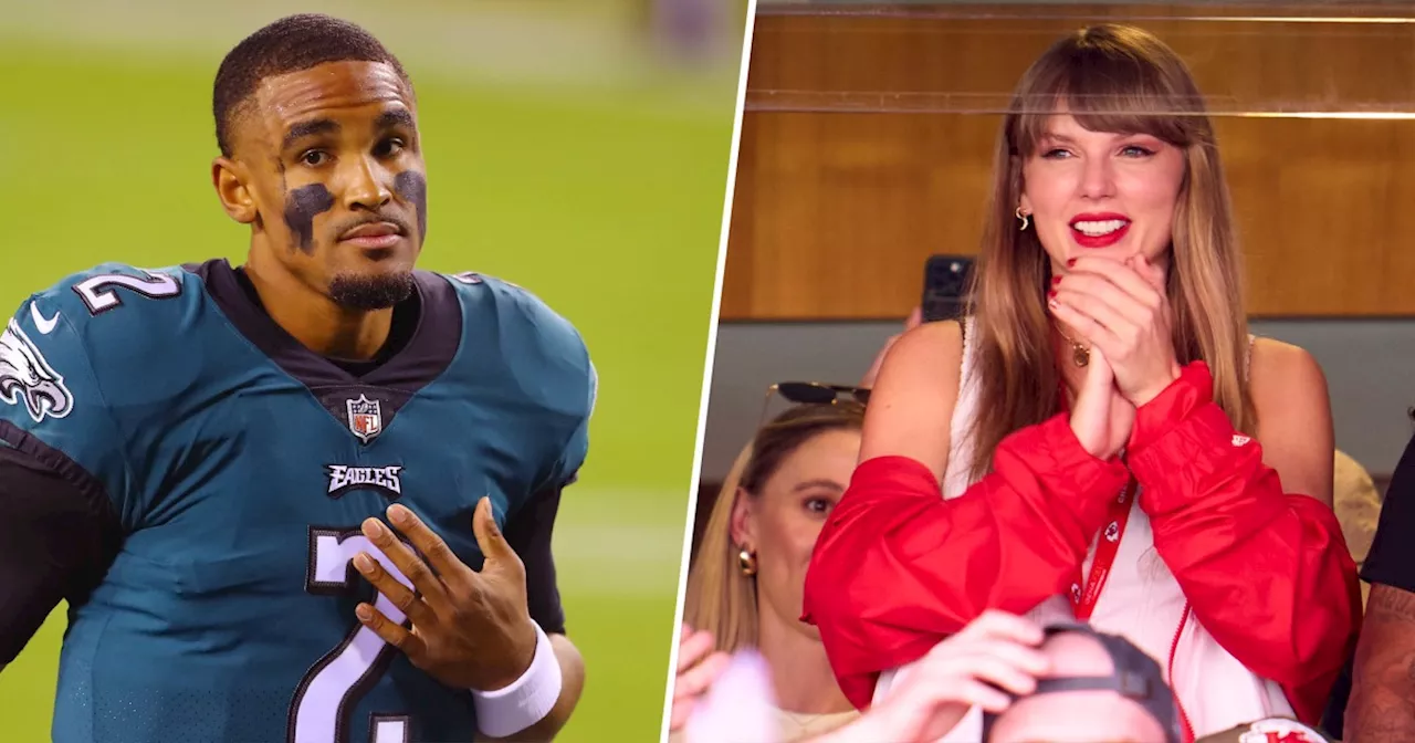 Eagles’ Jalen Hurts Responds To Taylor Swift Cheering For Chiefs