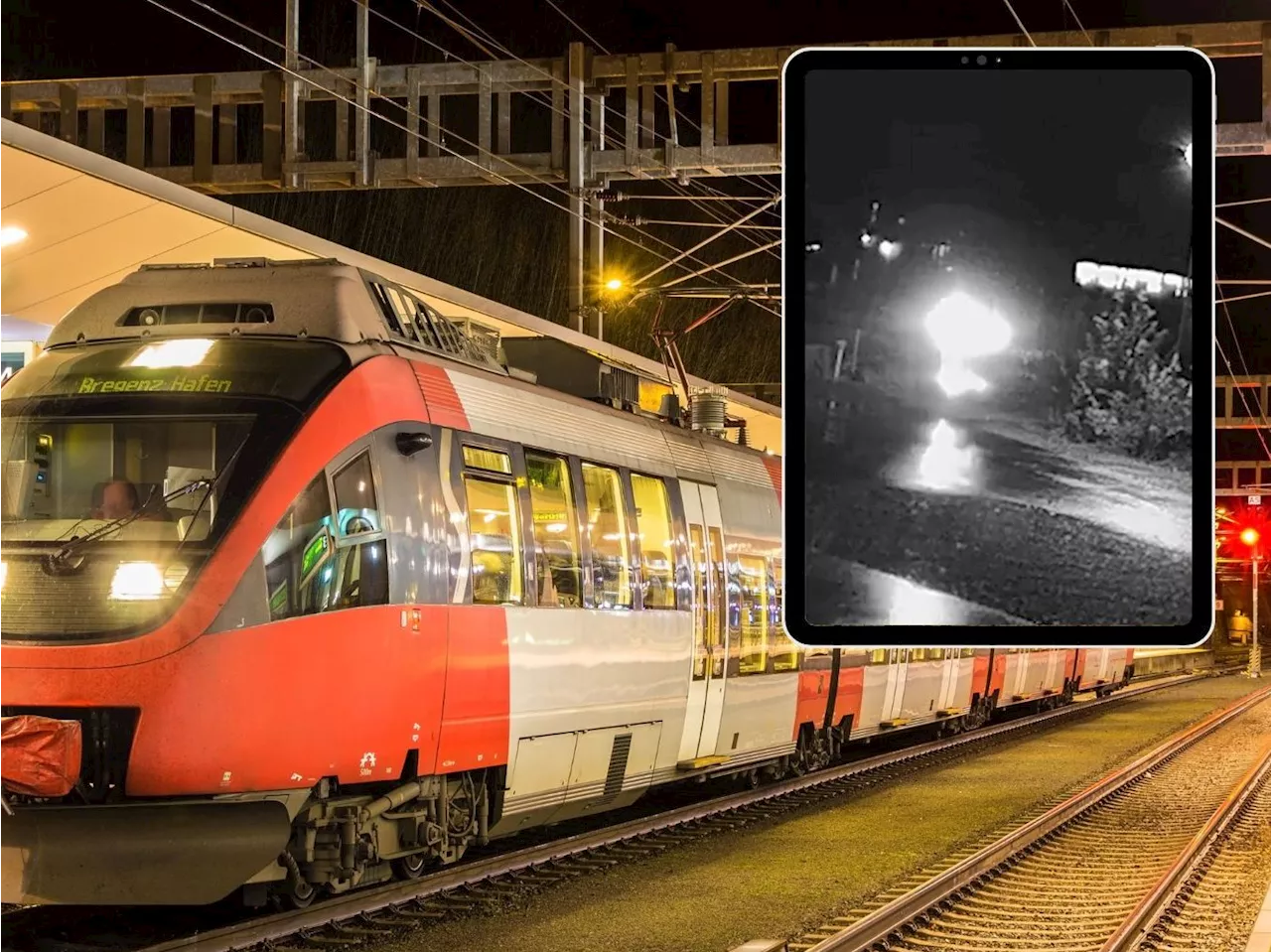 Auto auf Bahngleisen: Augenzeugen verhindern Katastrophe