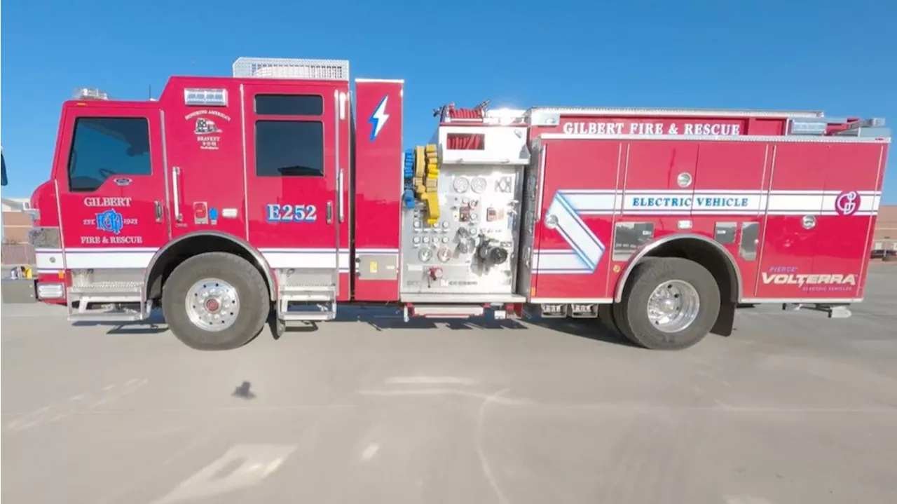 Gilbert Fire & Rescue introduces new electric fire truck, first of its kind in Arizona