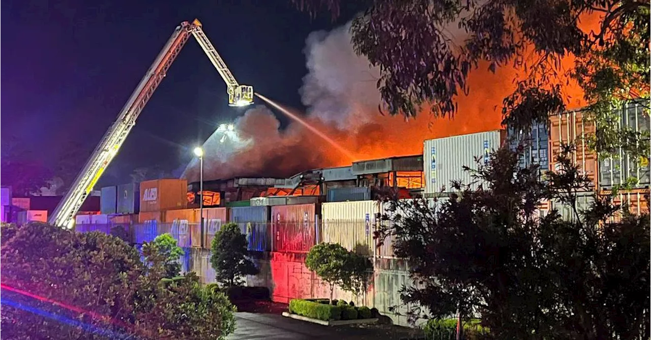 Major traffic delays expected after large fire destroys ﻿warehouse in Sydney's west