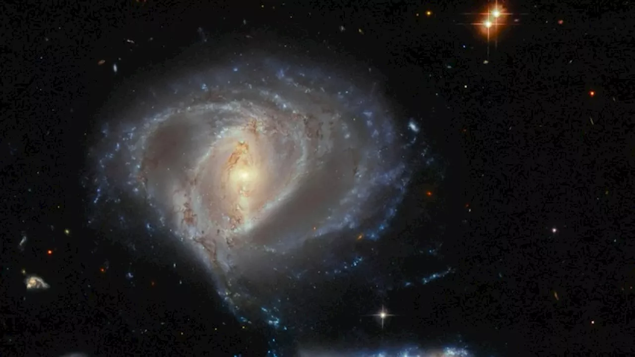 Hubble telescope captures image of 'galactic dance'