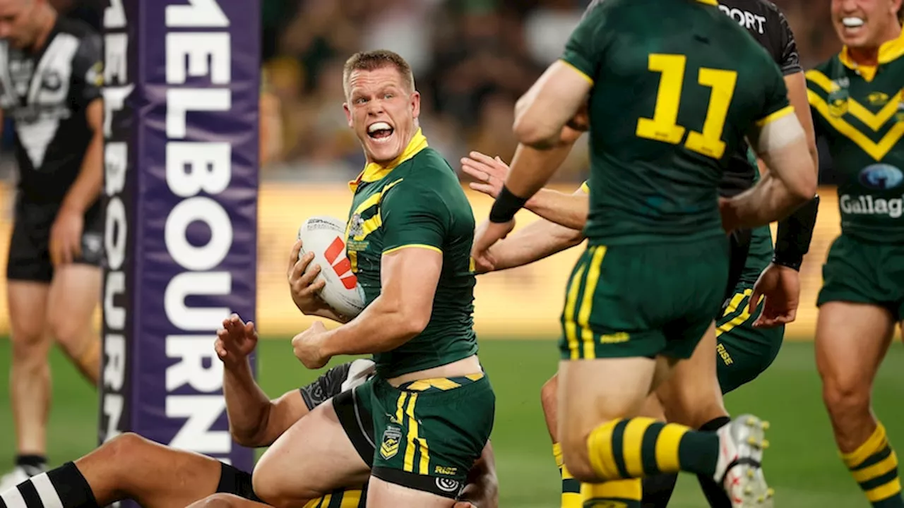 Lindsay Collins an unlikely try-scoring hero as Australia down New Zealand 36-18 in Melbourne