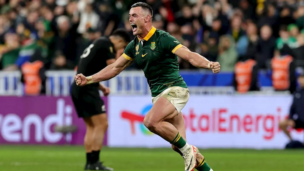 Live updates: Springboks defeat All Blacks 12-11 to claim record fourth Rugby World Cup