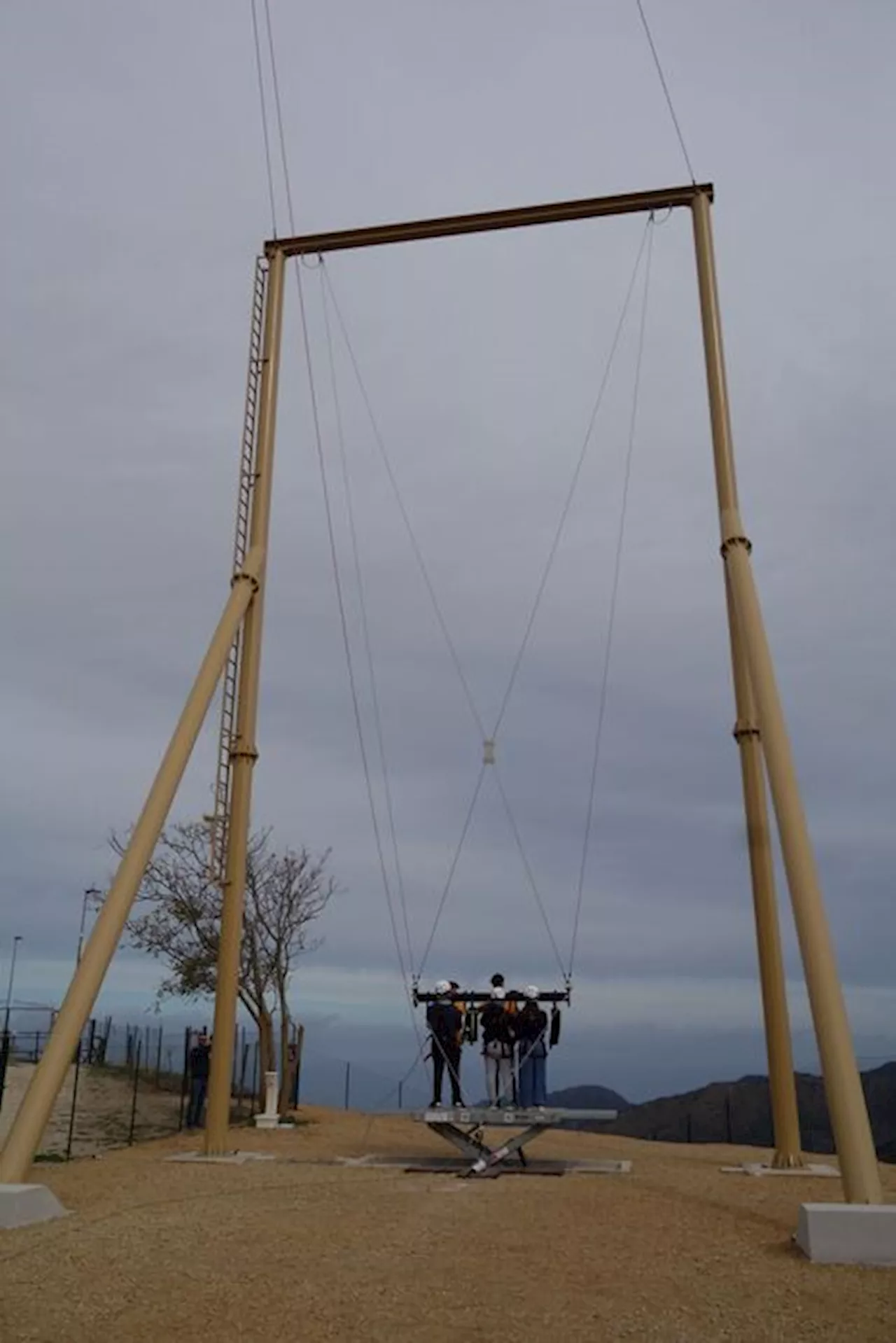 Inaugurata in Sicilia l'altalena più alta d'Europa