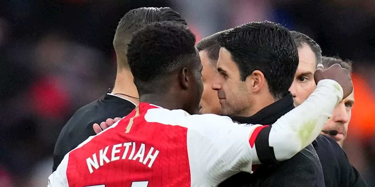 Mikel Arteta Puji Habis Eddie Nketiah Usai Cetak Hattrick ke Gawang Sheffield United