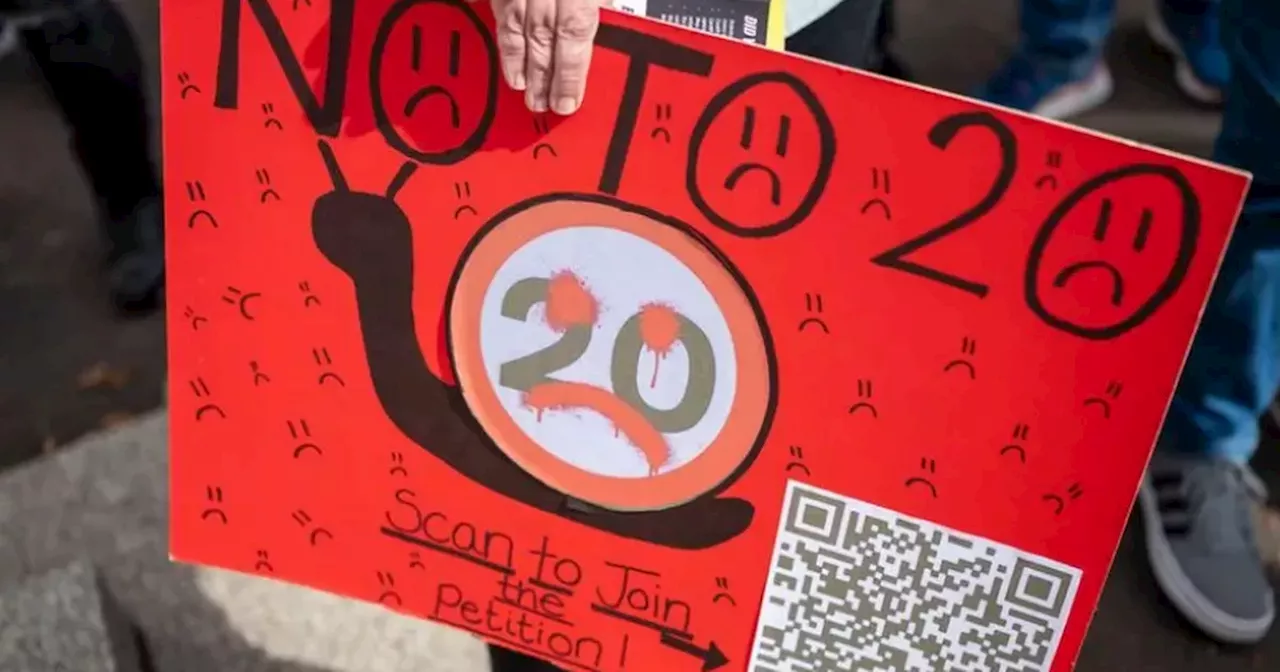 Protests against new 20mph speed limit to take place in Wales