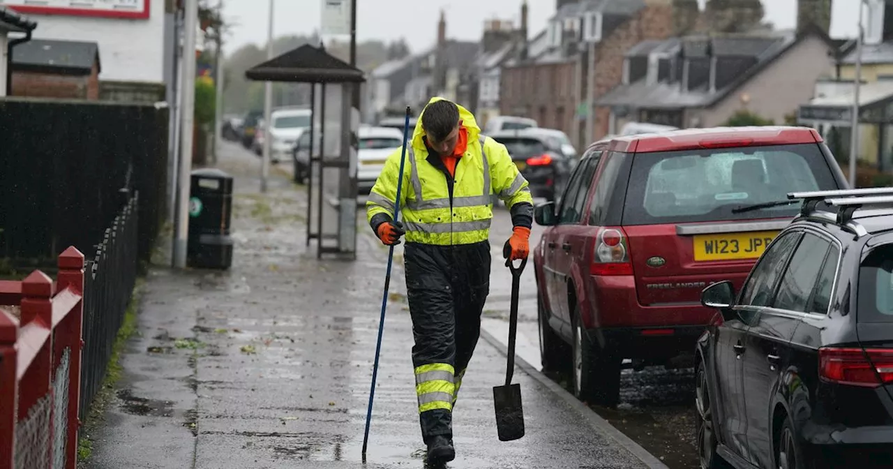 Weather warning extended as heavy rain causes road closures in Scotland