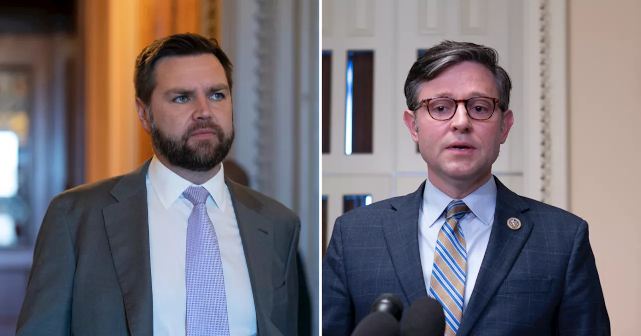 JD Vance says Mike Johnson's flip-flop on Ukraine is 'concerning'