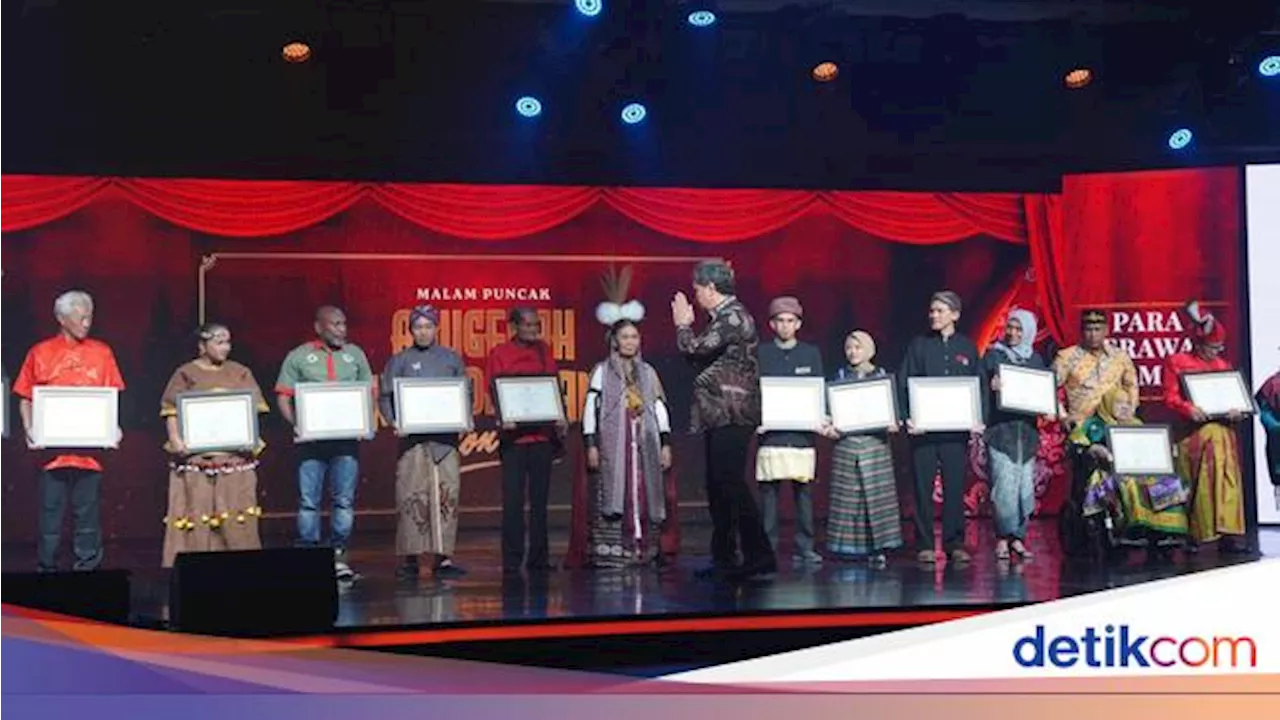 Ini Dia Daftar Penerima Anugerah Kebudayaan Indonesia Tahun 2023