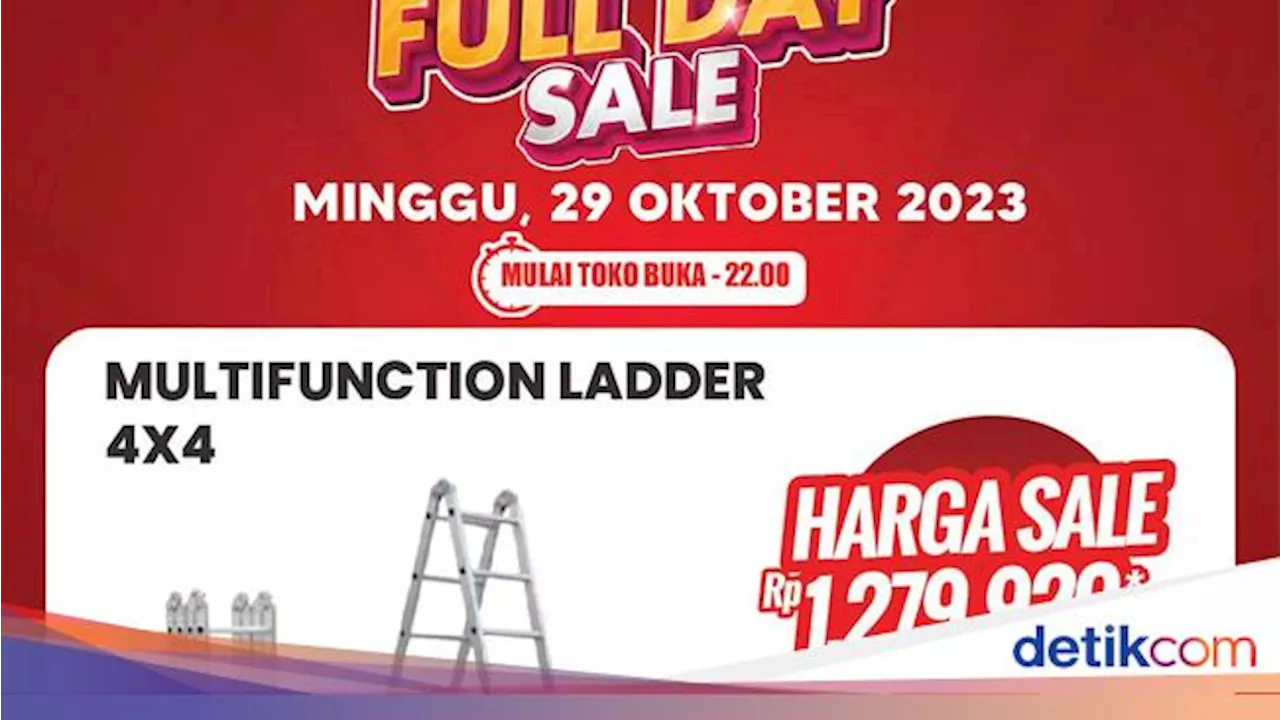 Beli Tangga Multifungsi di Transmart Full Day Sale Hemat Rp 700 Ribuan