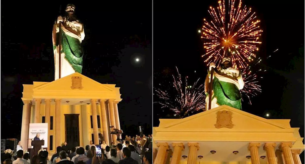 Con misa y mañanitas celebran al San Judas Gigante de Badiraguato, Sinaloa