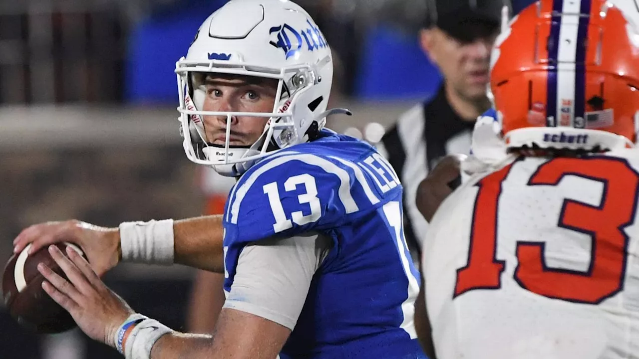 Duke QB Riley Leonard back from ankle injury vs. Louisville