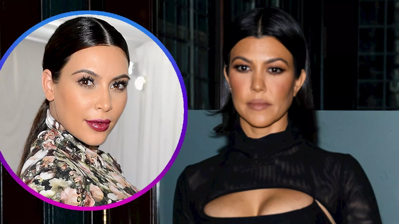 Kim Kardashian Reacts After Kourtney Kardashian Recreates Her 2013 Met Gala Look for Halloween