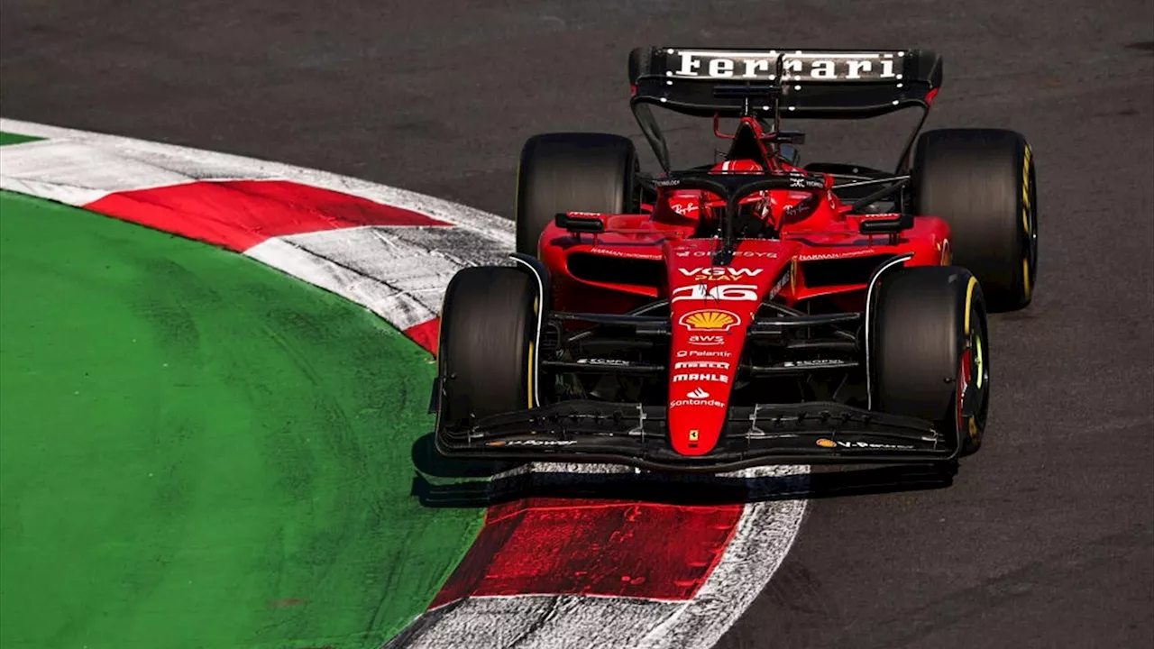 Impresa Ferrari nelle qualifiche in Messico: pole position di Leclerc, prima fila tutta rossa con Sainz!