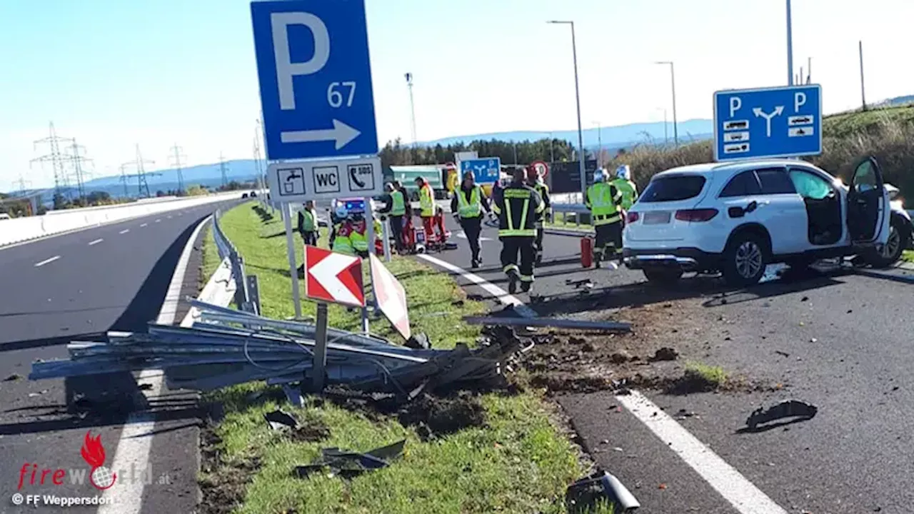 Bgld: Von S 31 abgekommen → Rettungshubschrauber im Einsatz