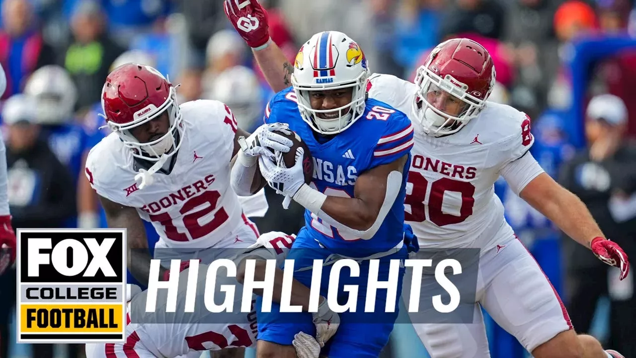 No. 6 Oklahoma Sooners Vs. Kansas Jayhawks Highlights