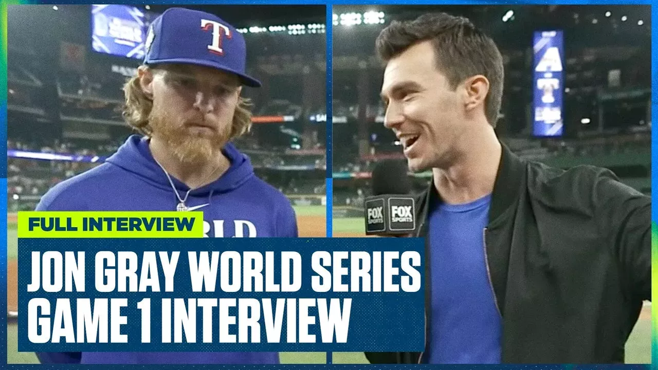 Texas Rangers' Jon Gray Talks About Adolis Garcia's Heroics, Corey ...