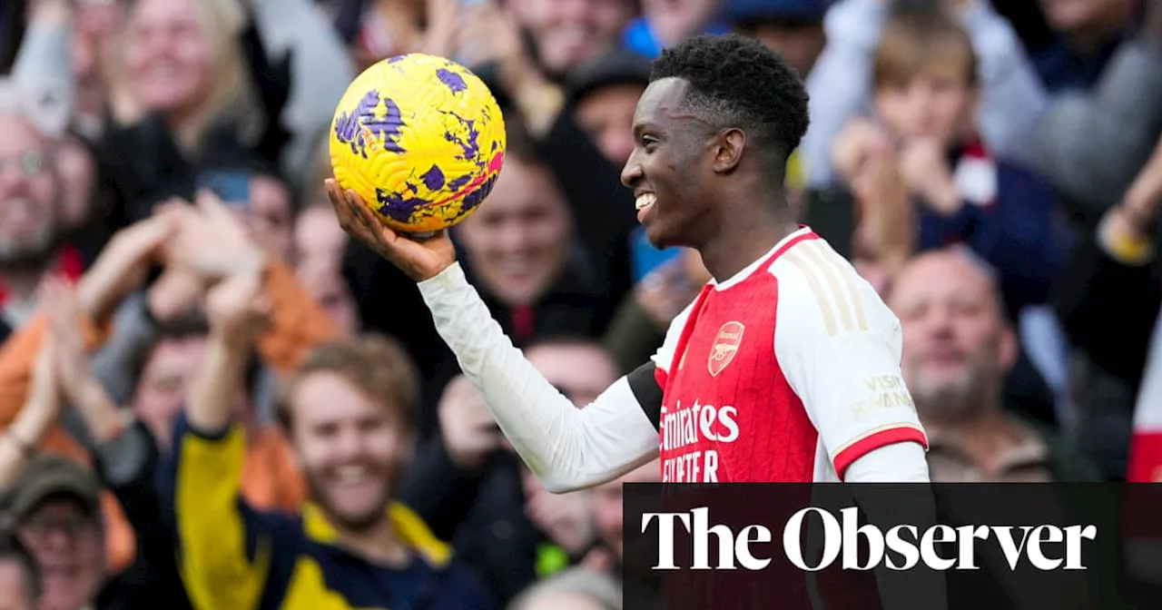 Eddie Nketiah puts on show with hat-trick in Arsenal rout of Sheffield United