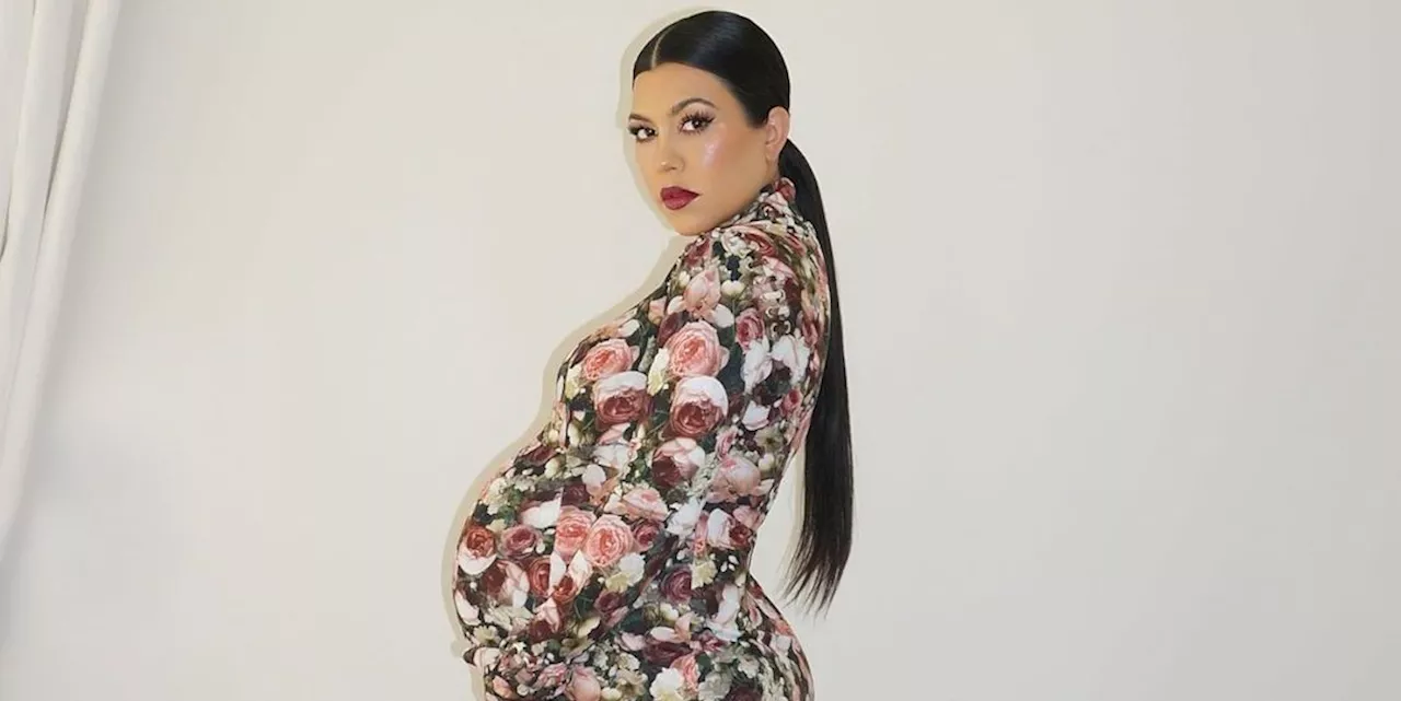 Kourtney Kardashian Channels Sister Kim's Maternity Met Gala Look for Halloween