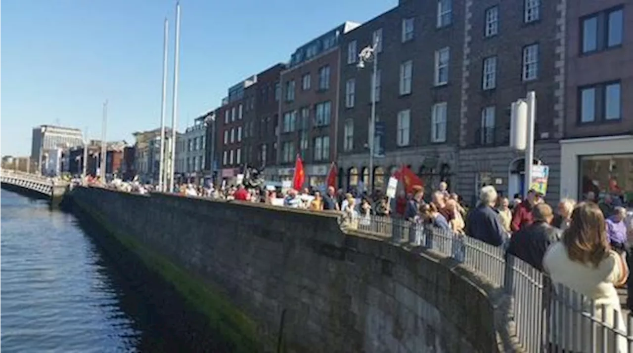 Thousands Attend Anti Water Protest In Dublin