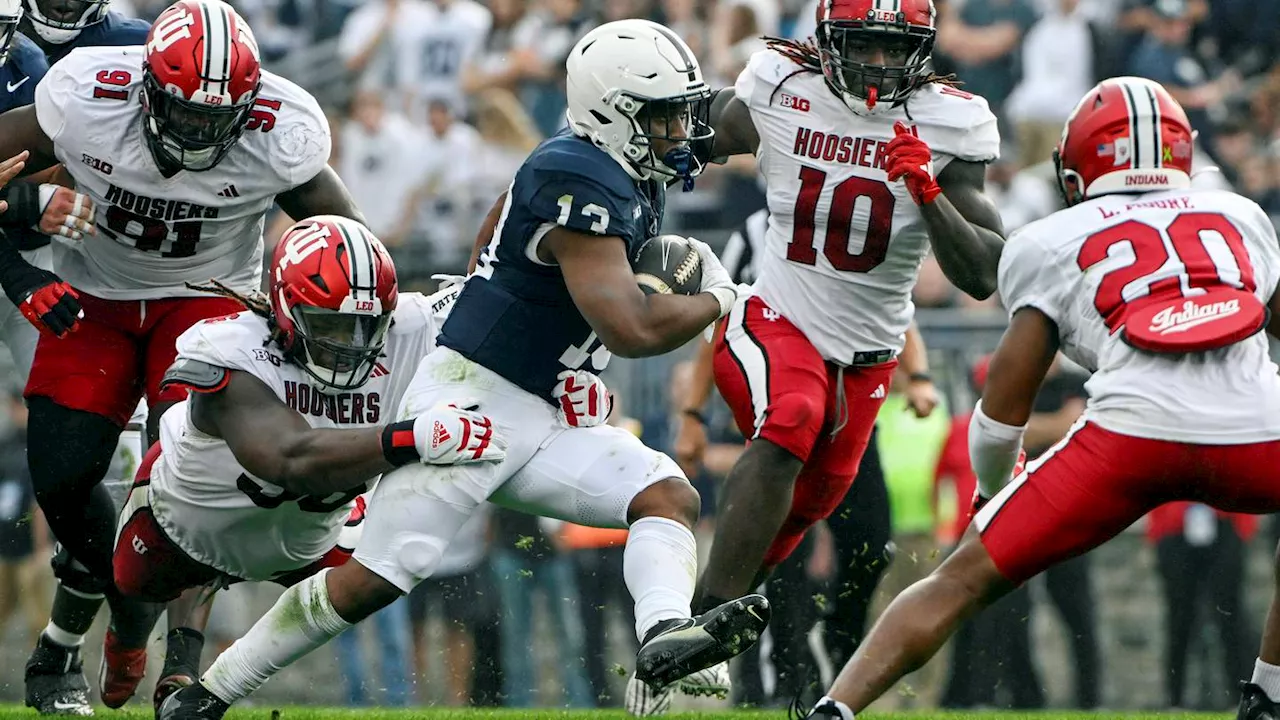 No. 10 Penn State avoids disaster, narrowly beats Indiana 33-24