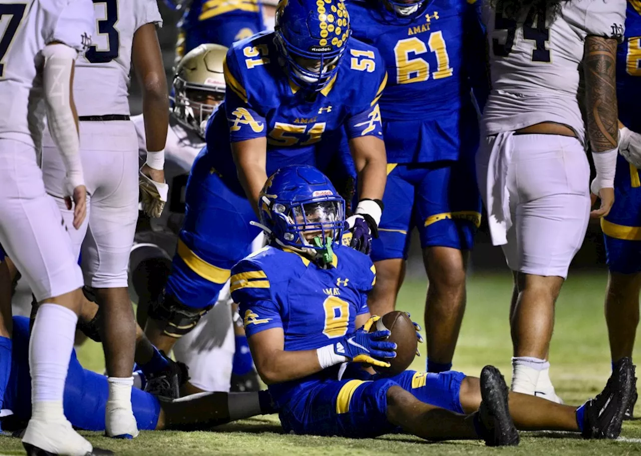 Bishop Amat football punches ticket to the playoffs win over Notre Dame