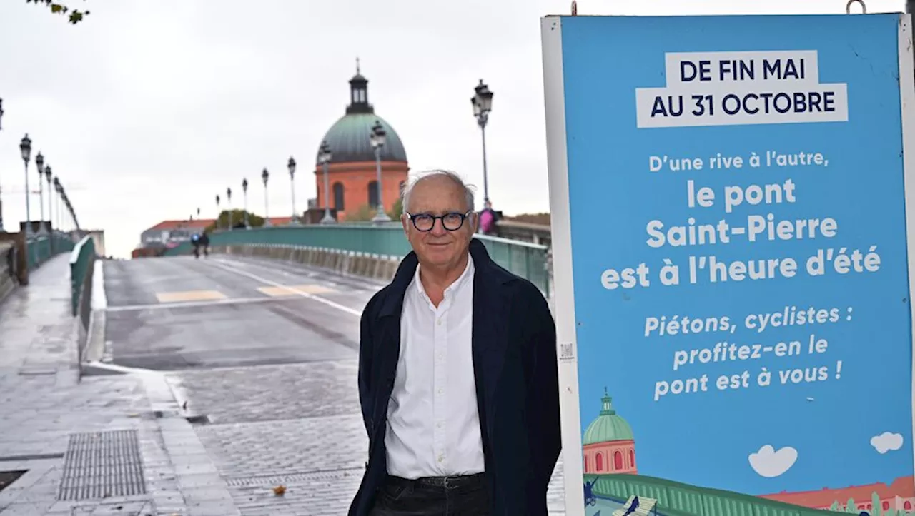 Maintien d'une voie pour les voitures sur le pont Saint-Pierre à Toulouse