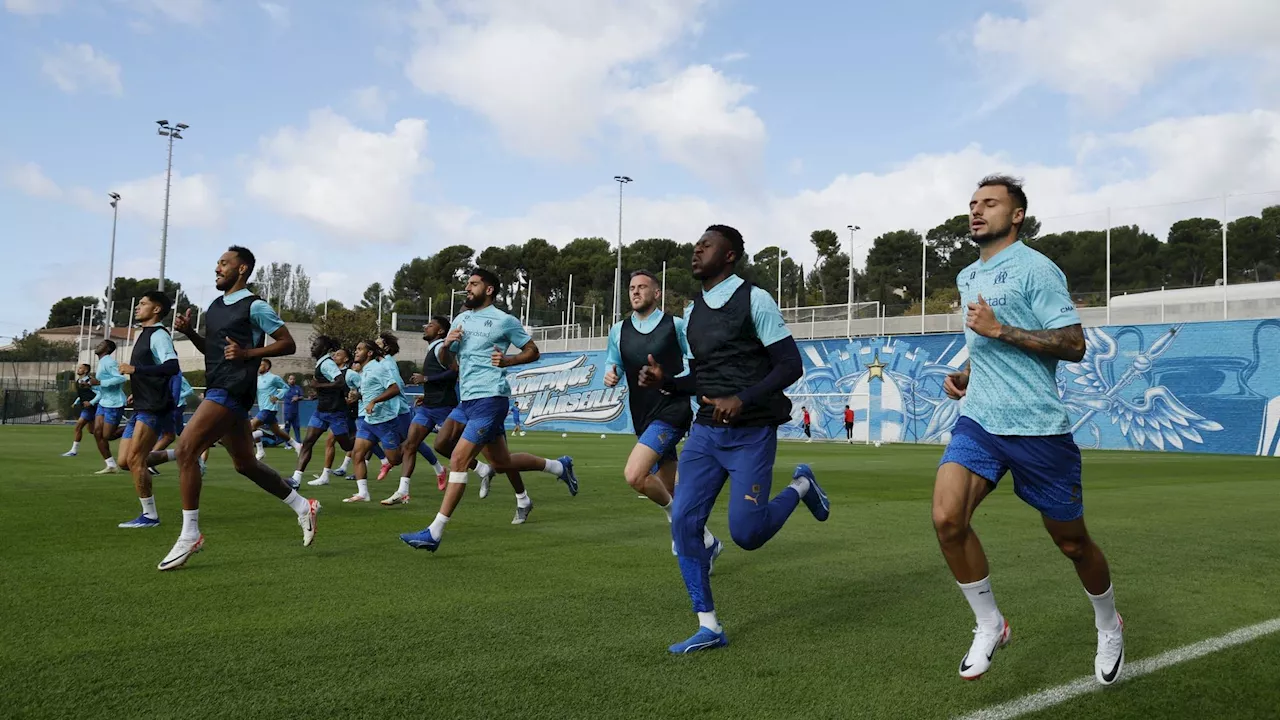 Préparation d'Olympico au stade Vélodrome