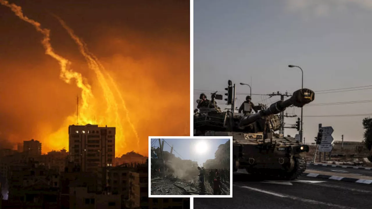 'Israeli troops and tanks in Gaza' as IDF 'expands operations' against Hamas and bombardment ramps up