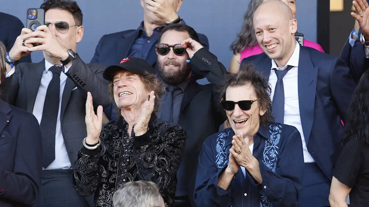 Mick Jagger and Ronnie Wood attend ‘El Clasico’ Spanish football clash