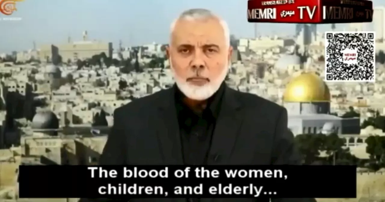 Hamas, l&#039;appello del leader Haniyeh: &#034;Il sangue di donne e bambini ci serve&#034;