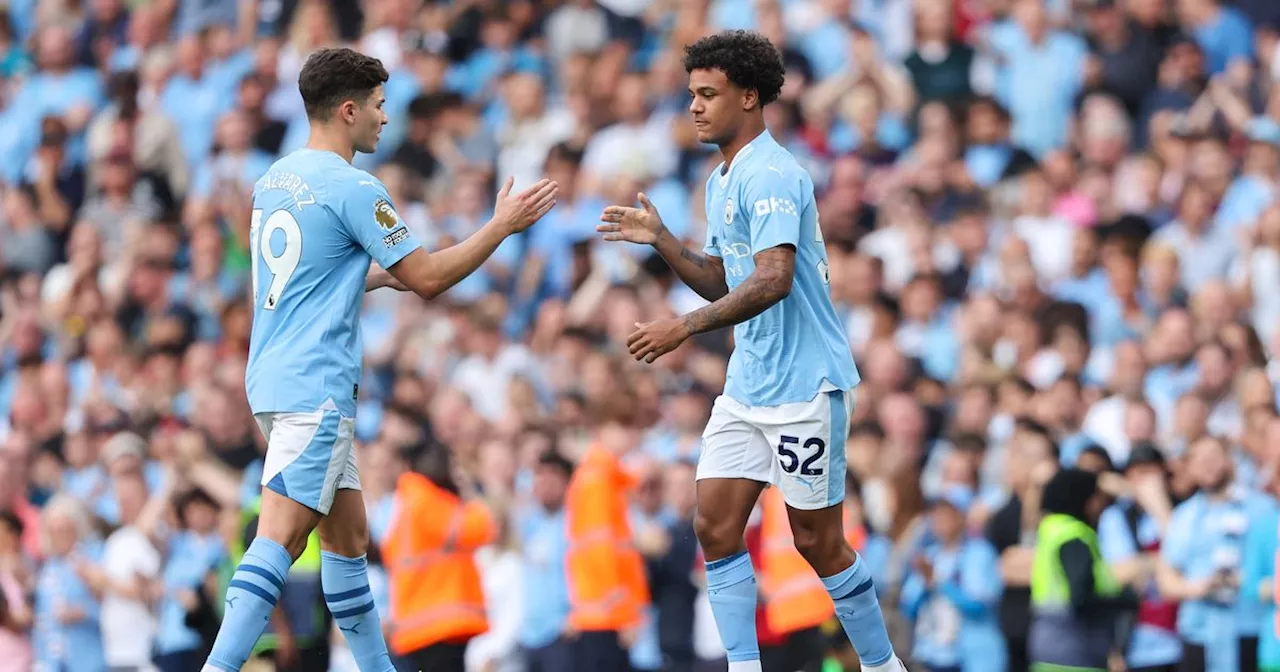 Man City's special gesture for Oscar Bobb following Premier League debut