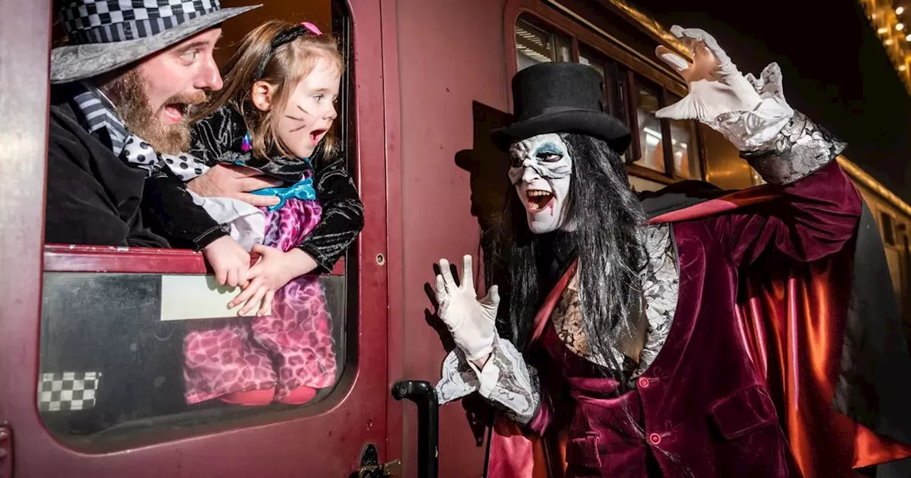 We took spooky ghost train ride to scare kids but it blew adults minds