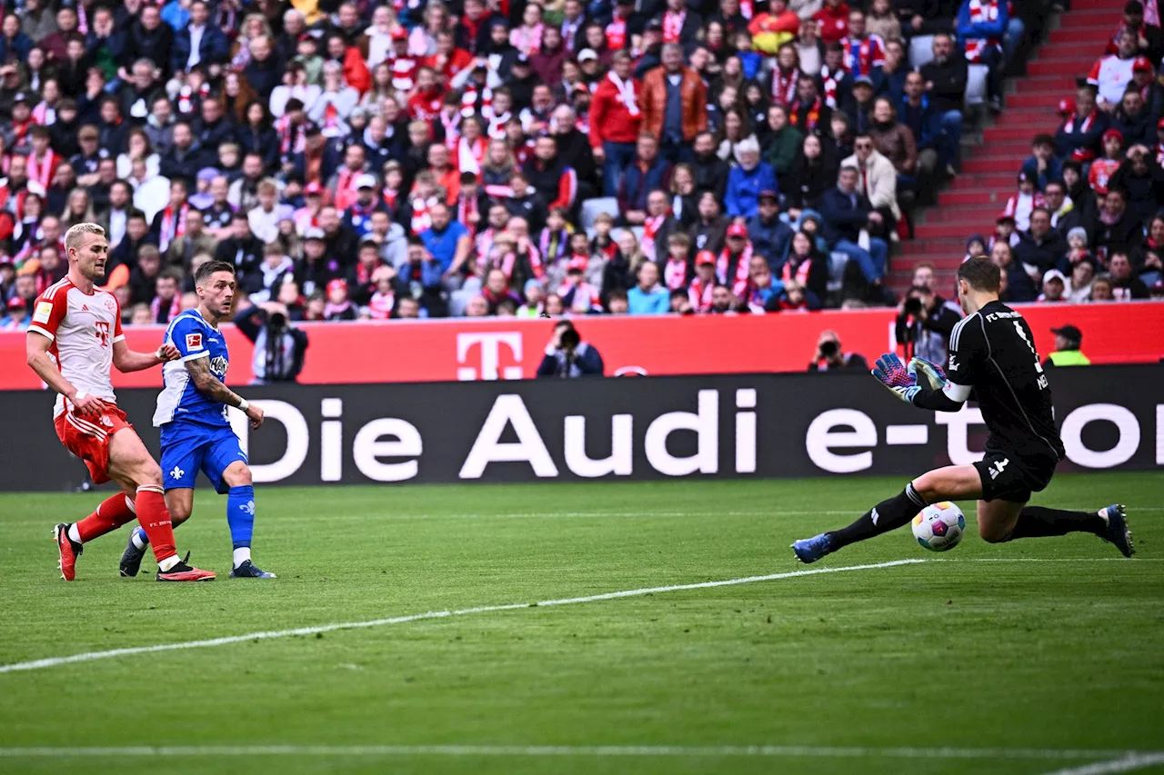 Neuers emotionales Comeback: Bayern gewinnt 8:0 gegen Darmstadt