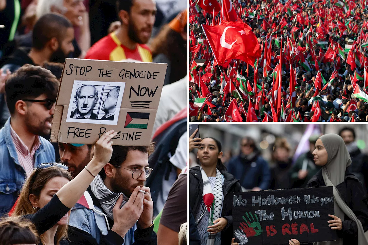 Hundreds of thousands of protesters call for an Israeli ceasefire across the globe