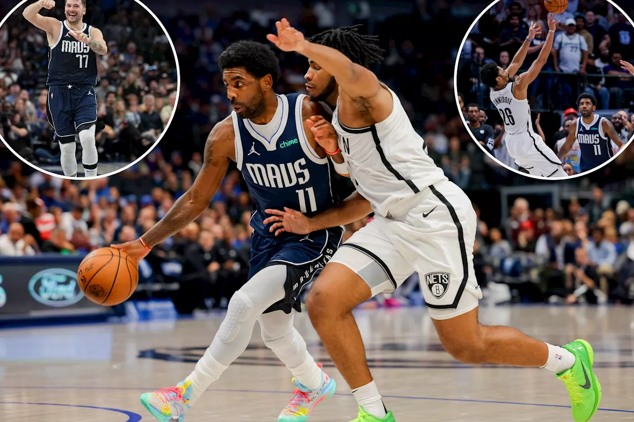 Nets hold Kyrie Irving in check but bested by Luka Doncic in loss to Mavericks